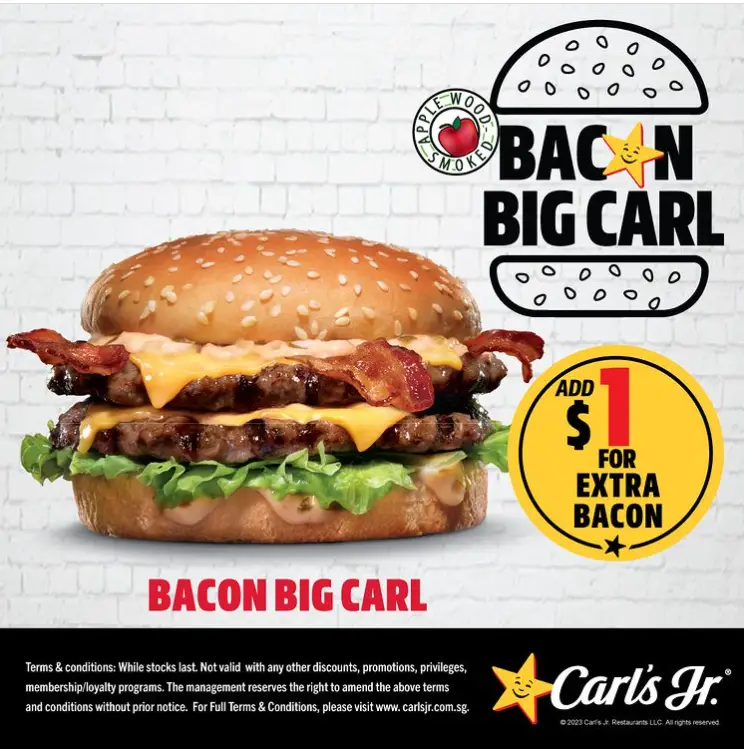 CARLS JR MENU SINGAPORE