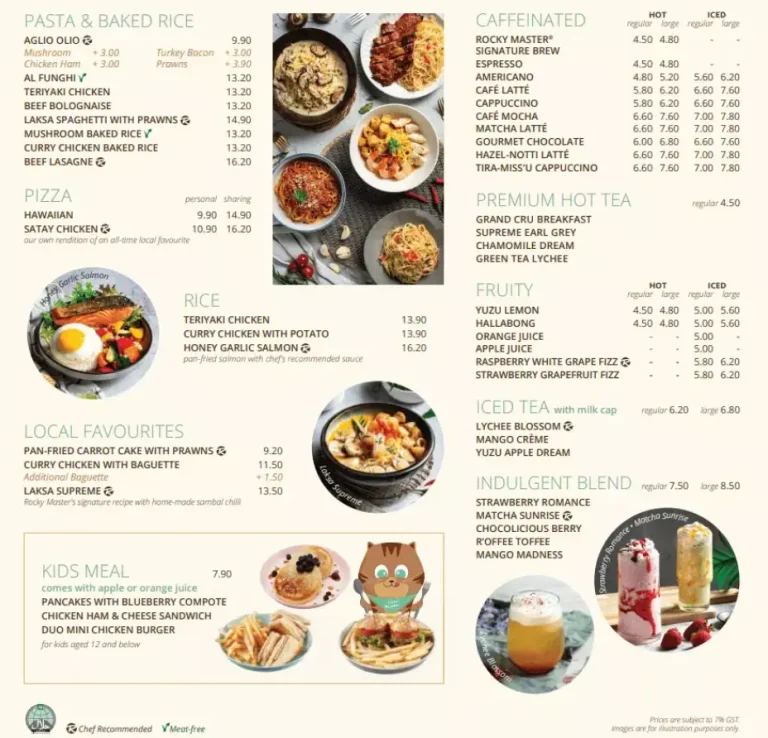 ROCKY MASTER MENU SINGAPORE