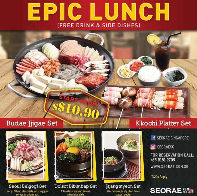 SEORAE KOREAN BBQ MENU